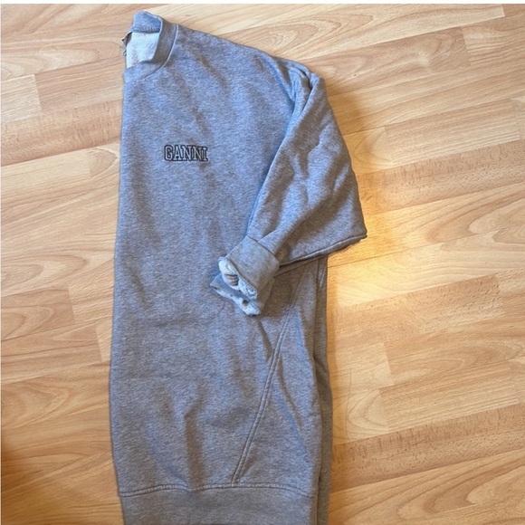 Ganni Grey Fleece Sweatshirt - Picture 3 of 3